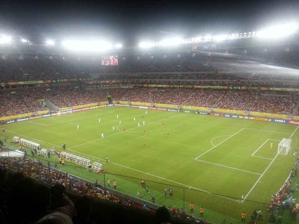 high-power lighting for large indoor soccer fields and sports venues