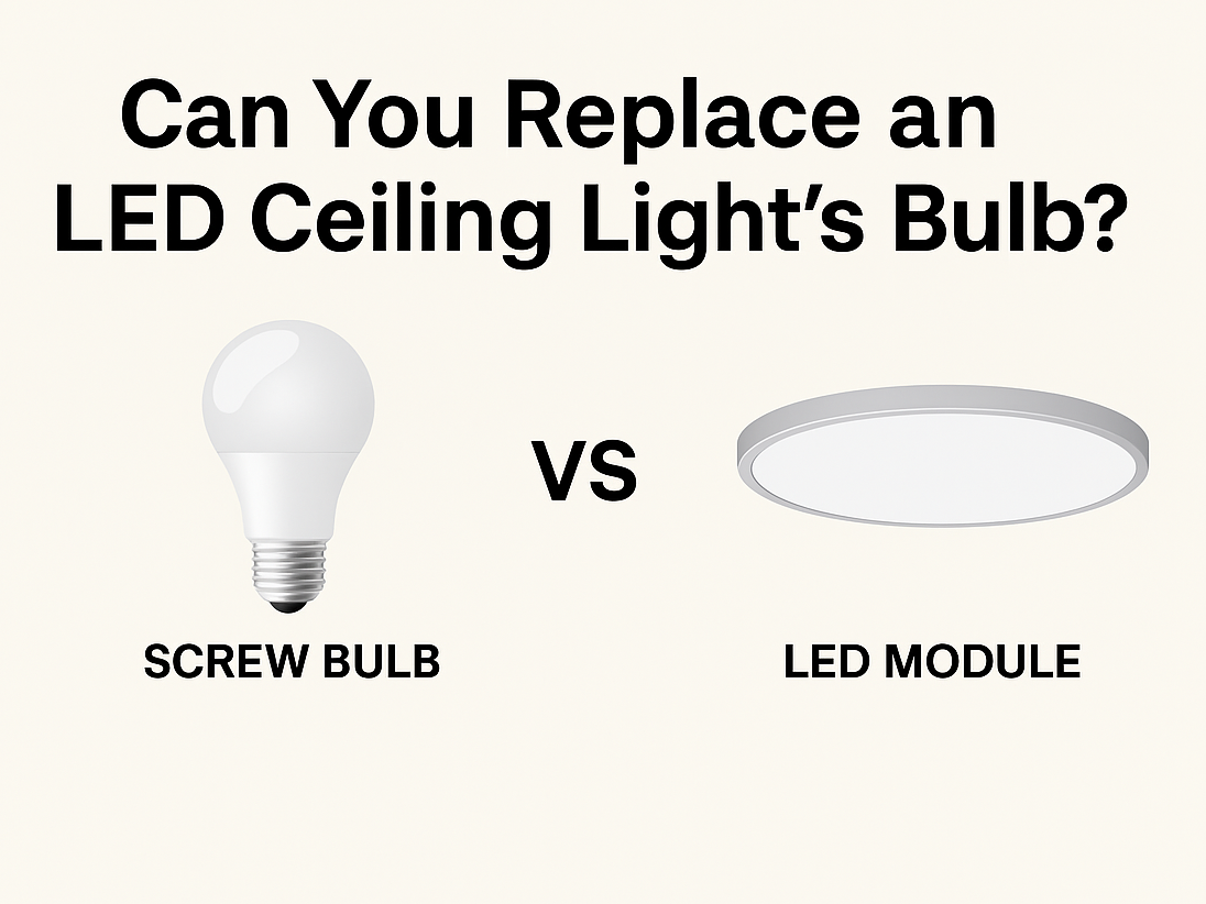 Can You Replace an LED Ceiling Light's Bulb